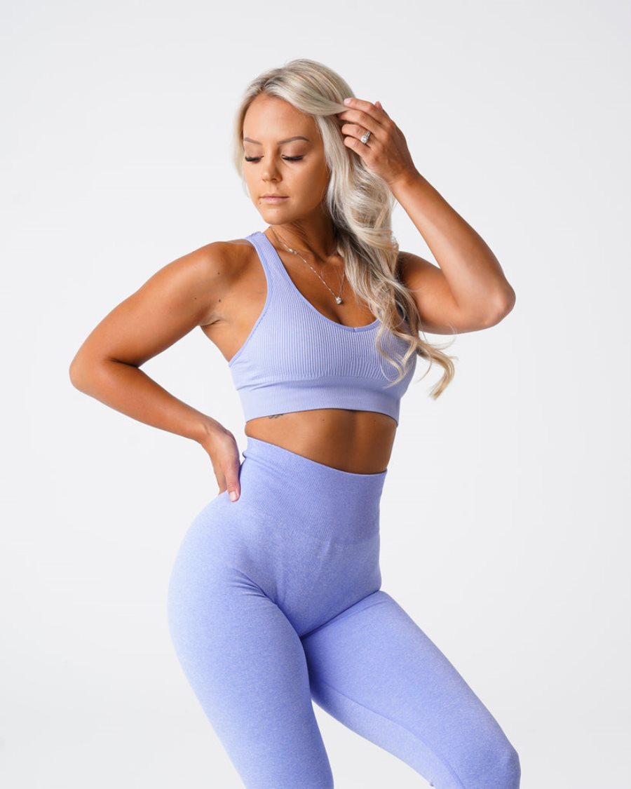 NVGTN Galaxy Ribbet Seamless Sports Bh Dame Lyselilla Danmark | W6GKRILG