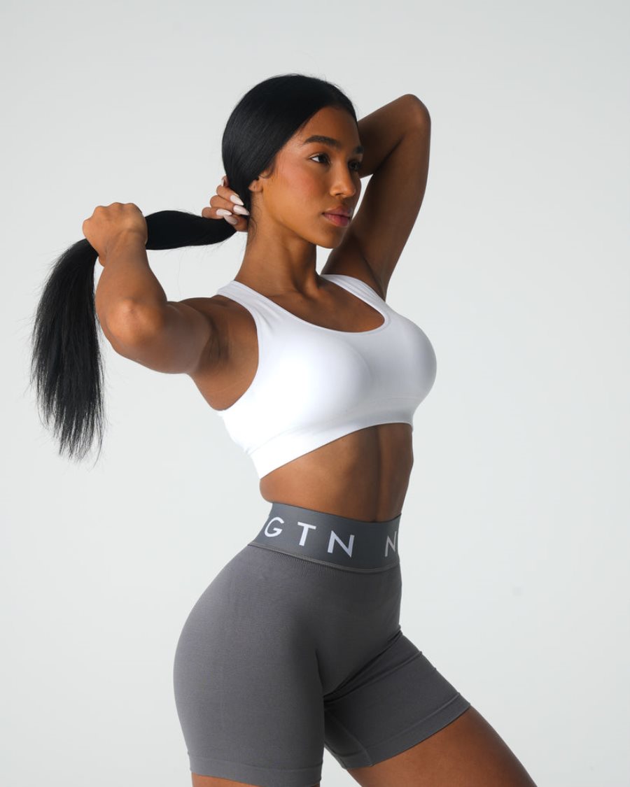 NVGTN Inspire Seamless Sports Bh Dame Hvide Danmark | SBUKYNUA