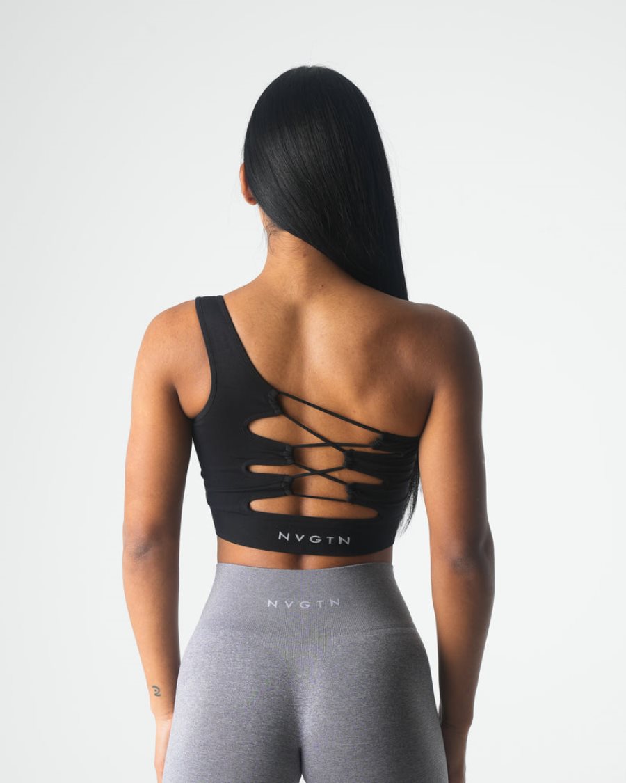 NVGTN Passion Seamless Sports Bh Dame Sort Danmark | VULSU0LY