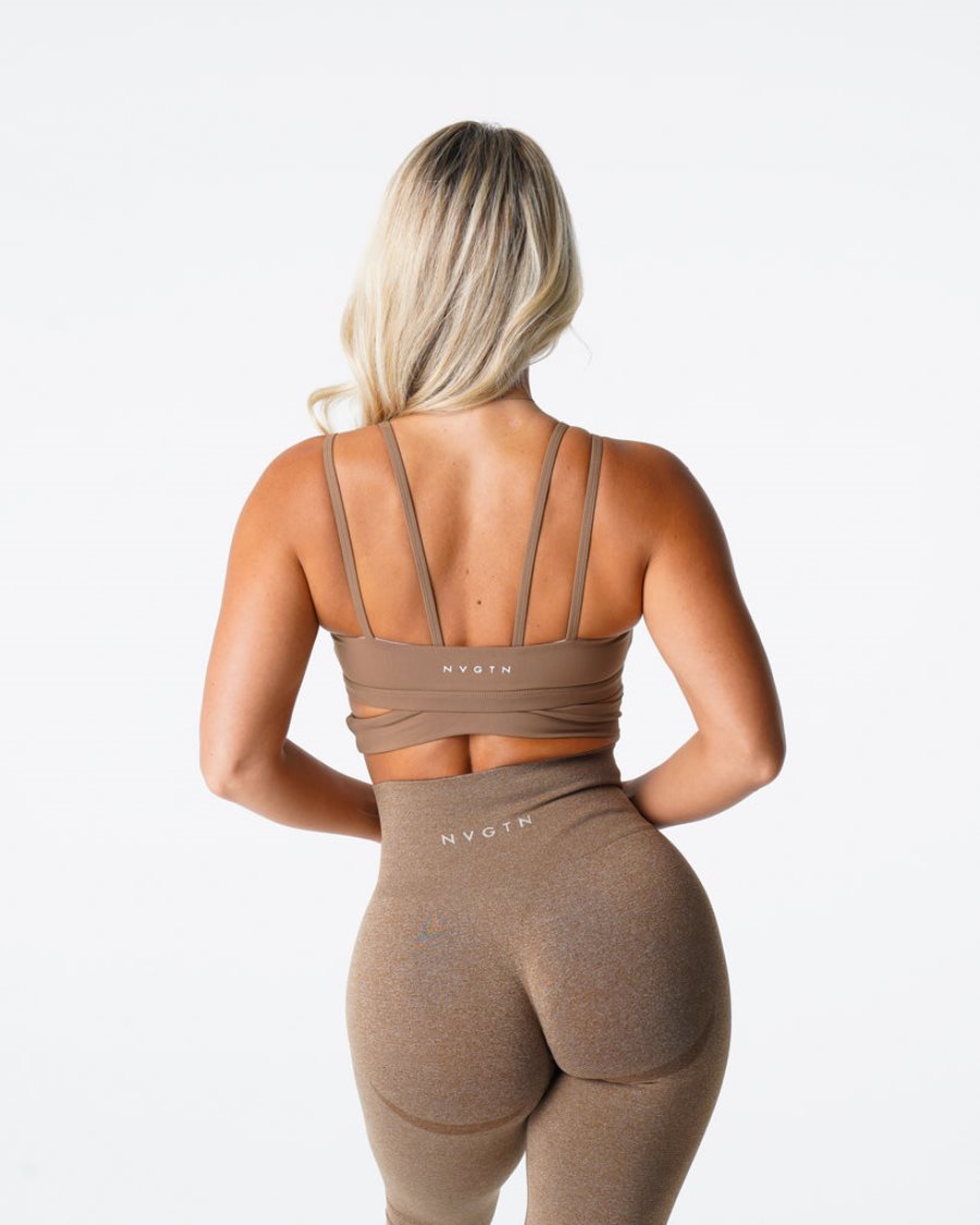 NVGTN Revolve Sports Bh Dame Brune Danmark | 8ZOHXKBI