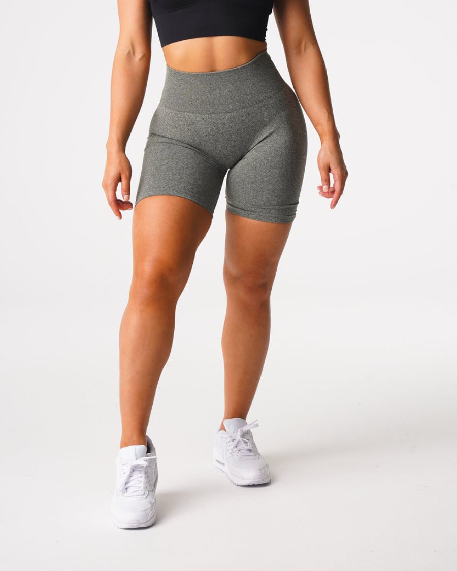 NVGTN Scrunch Seamless Shorts Dame Khaki Grøn Danmark | LF01A4VM