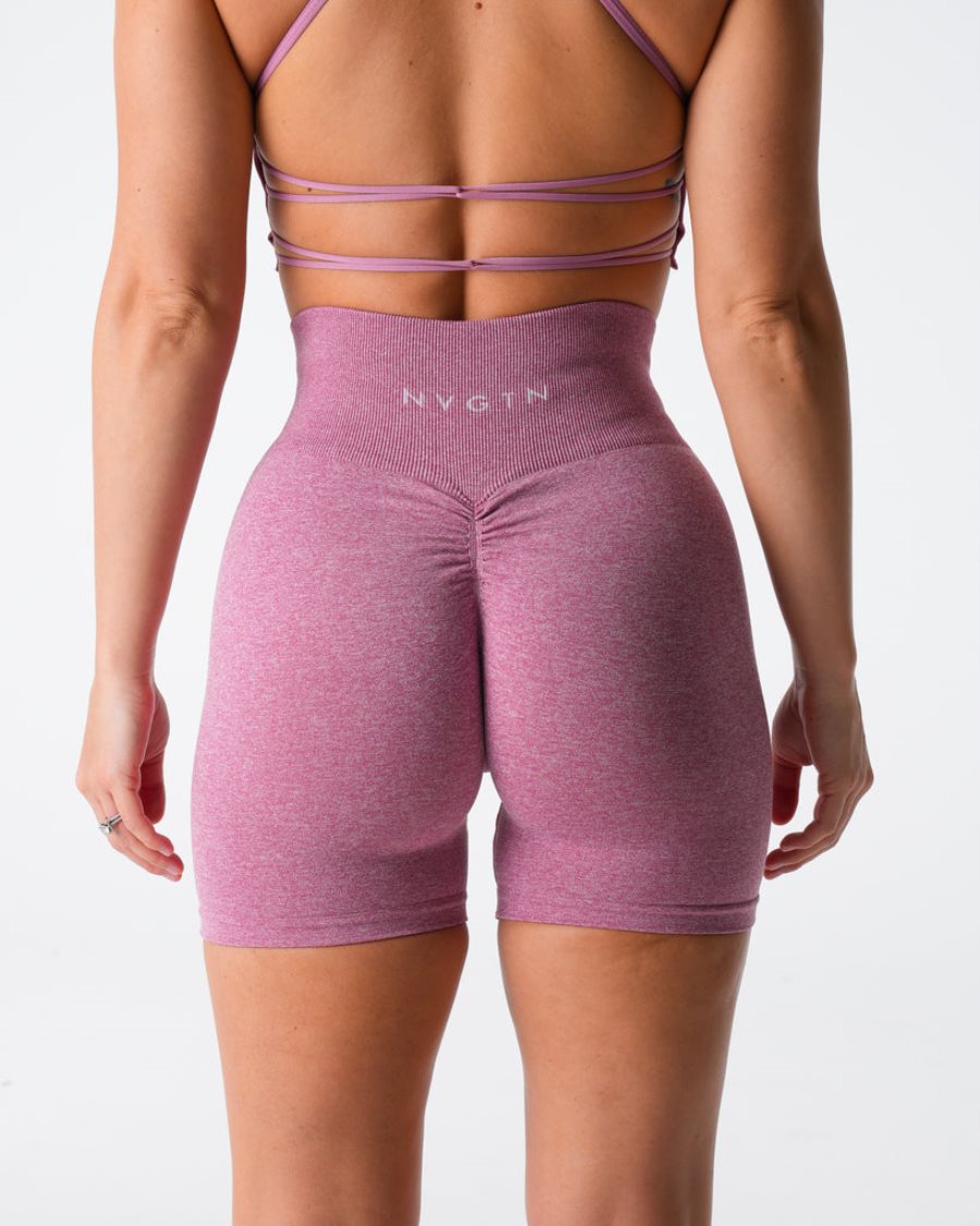 NVGTN Scrunch Seamless Shorts Dame Lyserød Danmark | GP91OX3M