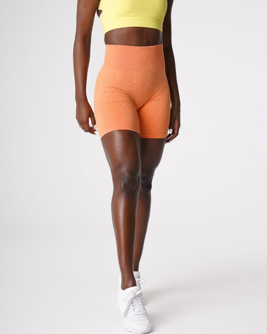 NVGTN Scrunch Seamless Shorts Dame Orange Danmark | O7FKCW4E