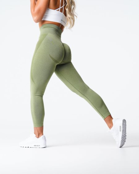 NVGTN Contour Seamless Leggings Dame Grøn Danmark | Q52XLG93