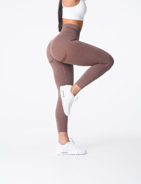 NVGTN Curve Seamless Leggings Dame Grå Brune Danmark | VP833IZZ