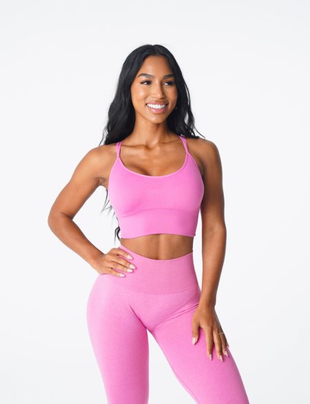 NVGTN Flourish Seamless Sports Bh Dame Lyserød Danmark | YS87SJ3B