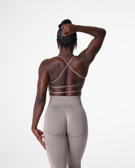 NVGTN Invincible Seamless Sports Bh Dame Grå Brune Danmark | 66VQMM17