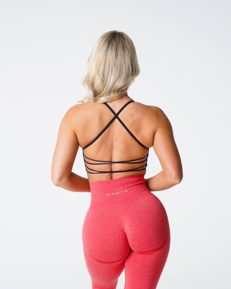 NVGTN Invincible Seamless Sports Bh Dame Sort Danmark | L9GPAVIW