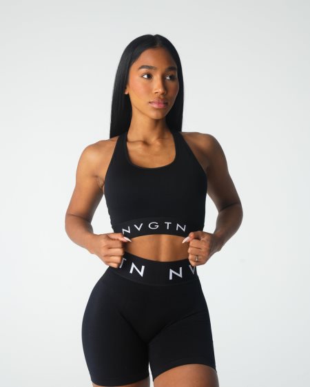 NVGTN Legacy Sports Seamless Sports Bh Dame Sort Danmark | J6EKLQXP