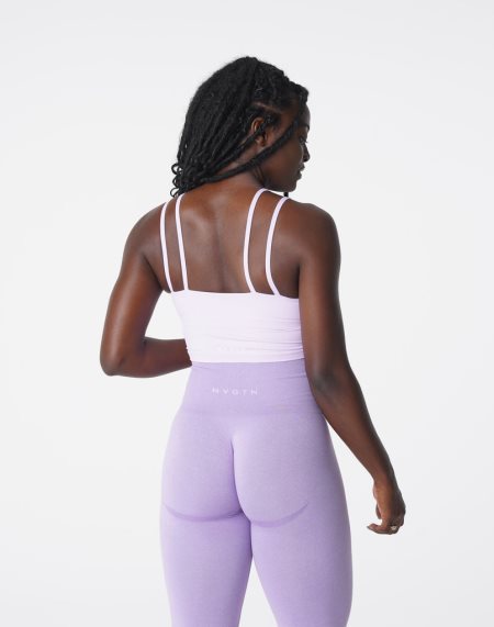 NVGTN Poise Top Sports Bh Dame Lavendel Danmark | YFUAJHHR