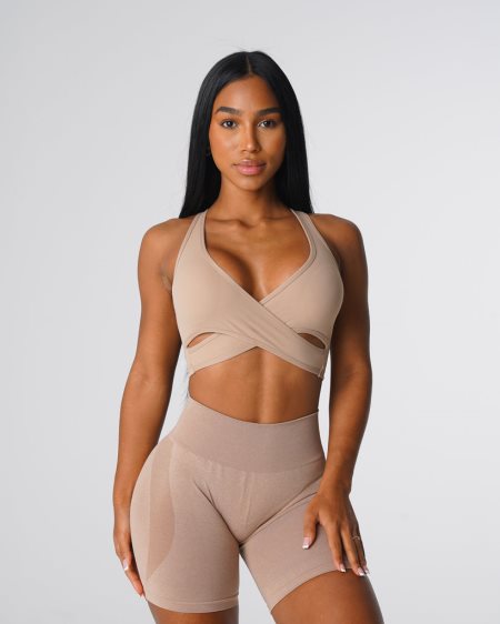 NVGTN Radiance Sports Bh Dame Beige Danmark | LIKEUX1Z