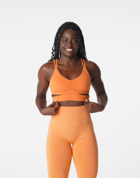 NVGTN Revolve Sports Bh Dame Orange Danmark | NRTGEHJT