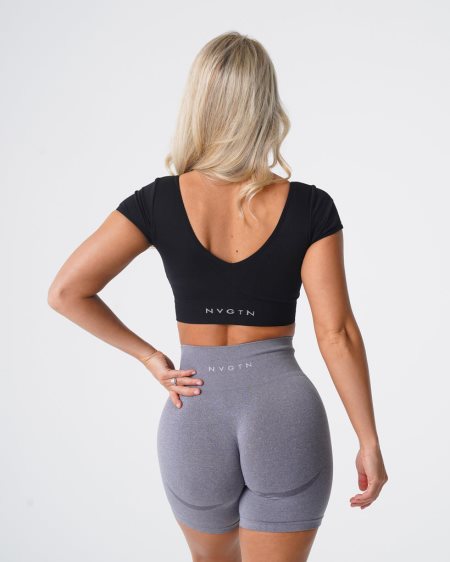 NVGTN Serene Seamless Sports Bh Dame Sort Danmark | ZW3R7MYA