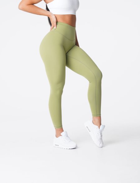 NVGTN Signature 2.0 Leggings Dame Olivengrøn Danmark | 61YQ5WXS