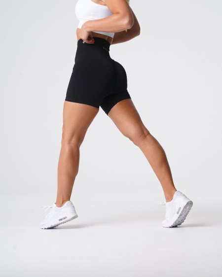 NVGTN Solid Seamless Shorts Dame Sort Danmark | KI9SLRKR