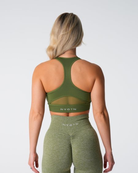 NVGTN Surge Seamless Sports Bh Dame Grøn Danmark | LUMDVY5N